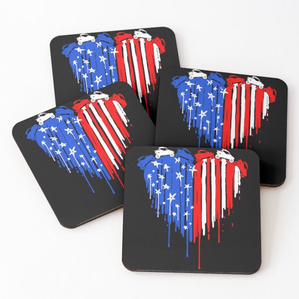 Item preview, Side By Side UTV Heart American Flag Veteran Independence Day T-Shirt designed and sold by EagmianPheolea.