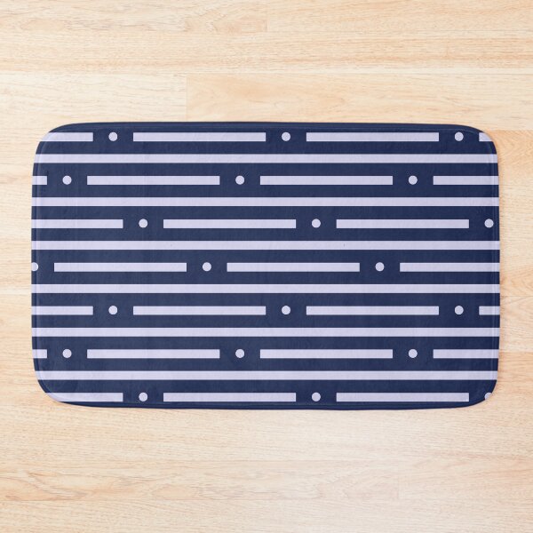 Item preview, Abstract: Dots and dashes: Light Blue On Dark Blue designed and sold by TheScraggyBeard.