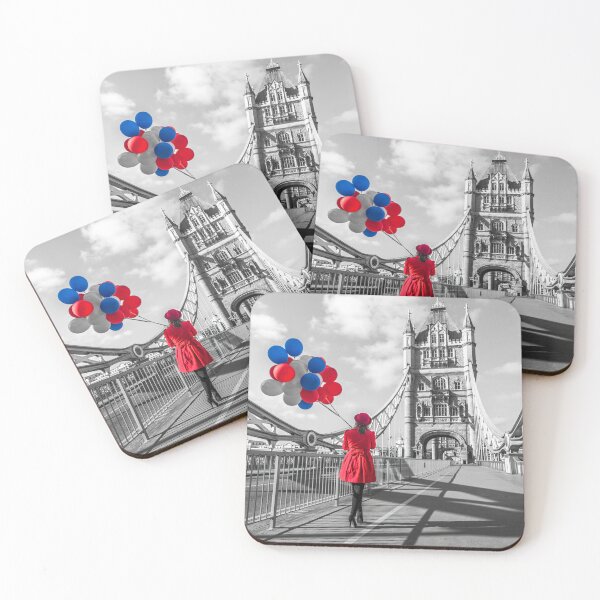Item preview, Tourist with Colorful Balloons on London Bridge designed and sold by assaf.