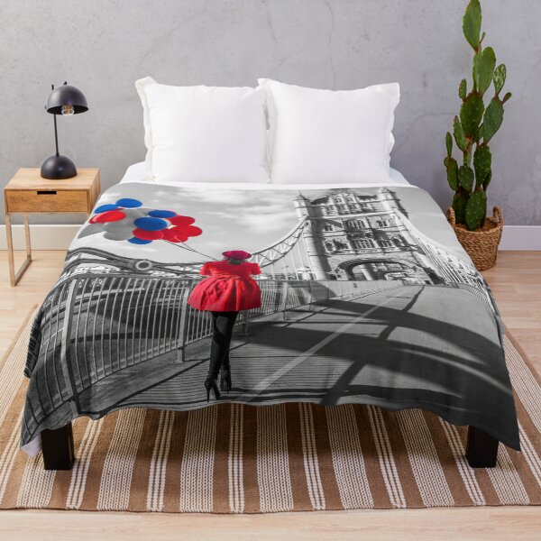 Item preview, Tourist with Colorful Balloons on London Bridge designed and sold by assaf.