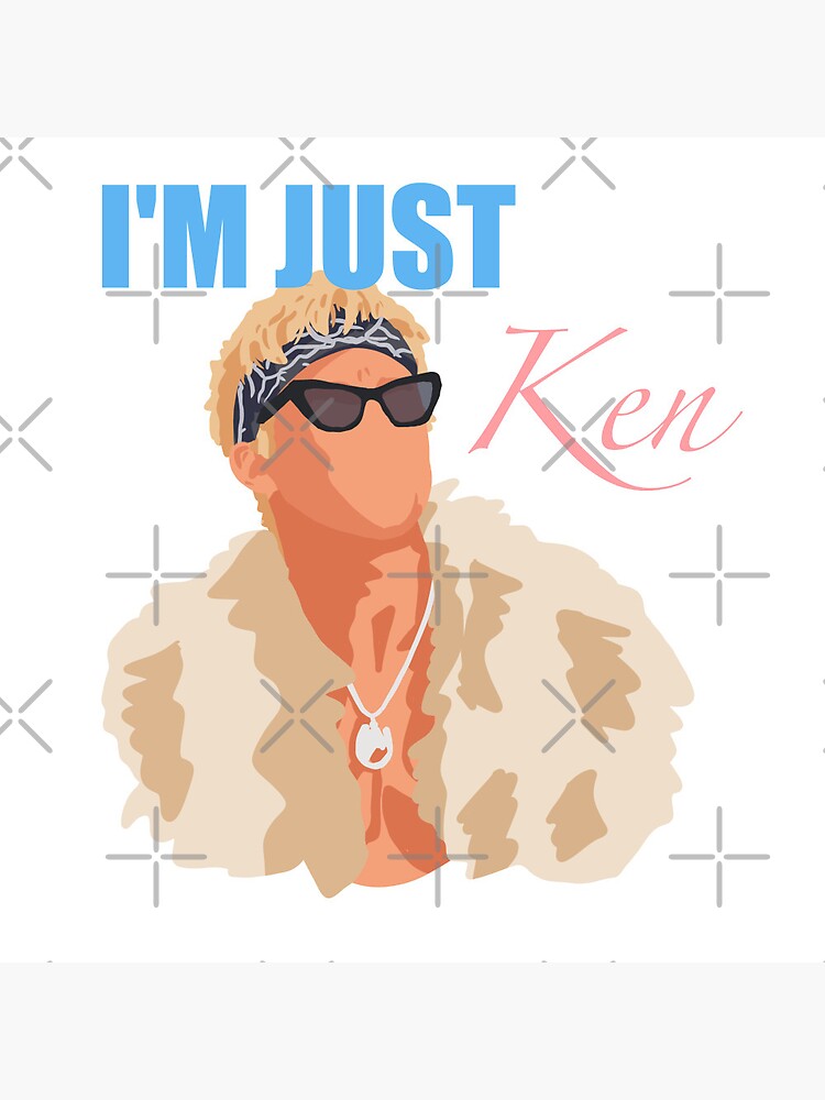 I'm just Ken Sticker for Sale by partyfarty