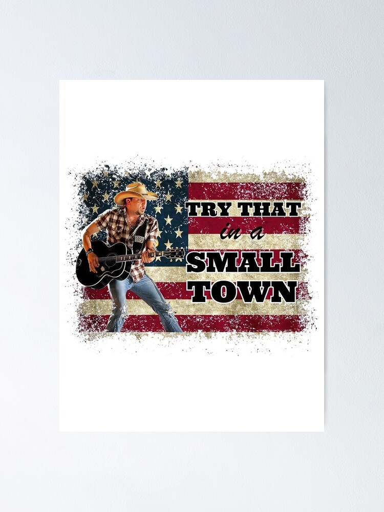 Jason Aldean US Flag Try That In A Small Town CUSTOM Baseball Jersey -   Worldwide Shipping