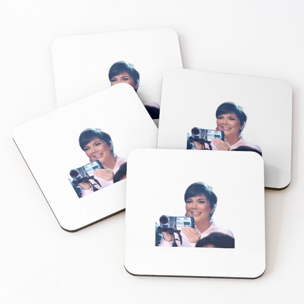 Item preview, Kris Jenner with a video camera sticker designed and sold by aamybowman.