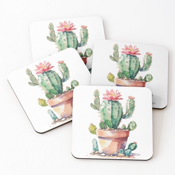Item preview, Watercolor large cactus designed and sold by MyStickeroonies.