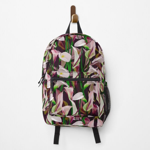 Item preview, Pink Calla lily on a dark background designed and sold by Natalia Ruzhyna.