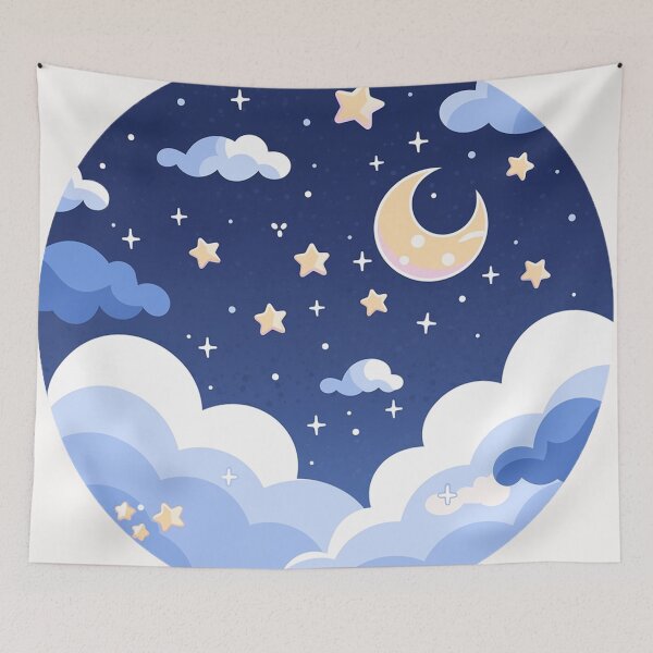 Item preview, Stars and moon designed and sold by Stickermagician.