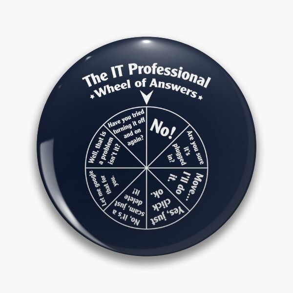 Item preview, The IT Professional Wheel of Answers. designed and sold by hetenael.