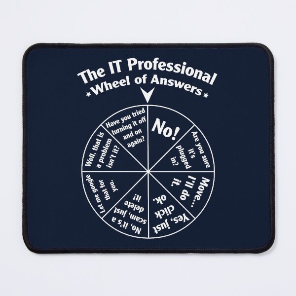 Item preview, The IT Professional Wheel of Answers. designed and sold by hetenael.