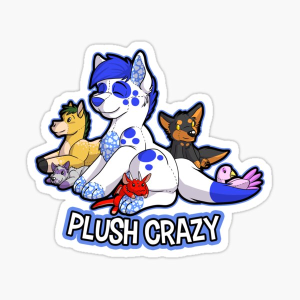 Crazy Wolf Stickers Redbubble - roblox werewolf decal