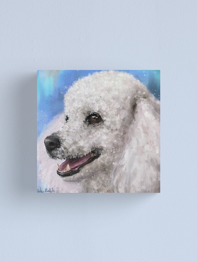 poodle painting on canvas