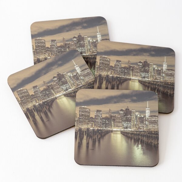 Item preview, Manhattan Skyline with Groynes designed and sold by assaf.