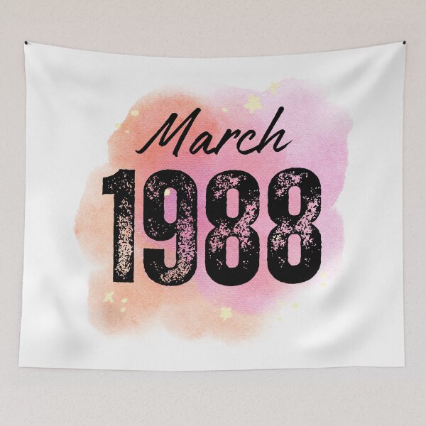 Item preview, March 1988 Birthday designed and sold by NumbersFort.