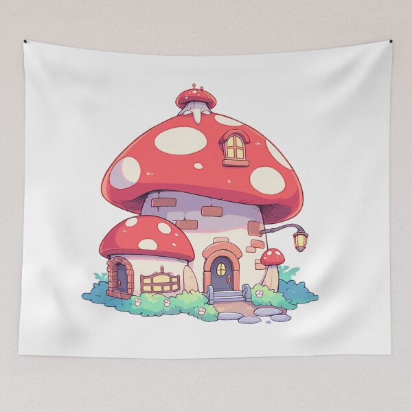 Item preview, Mushroom house designed and sold by Stickermagician.