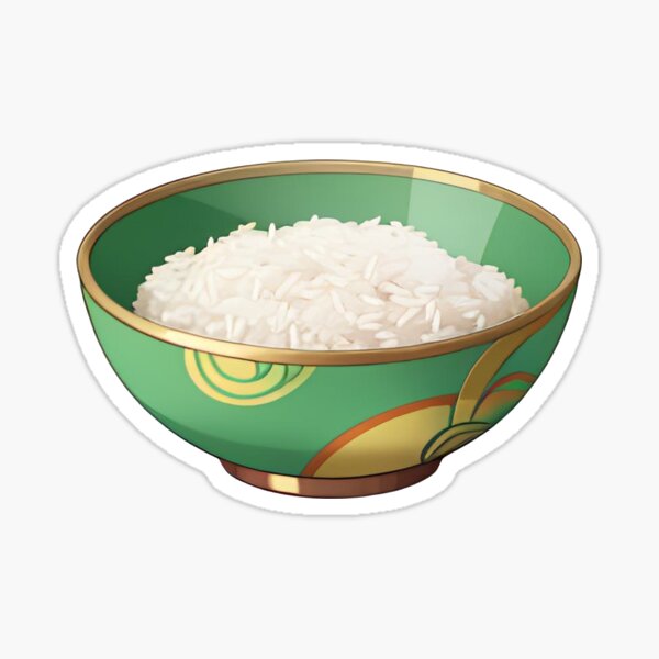 Item preview, Rice in a Green Bowl designed and sold by daydreamwithj.