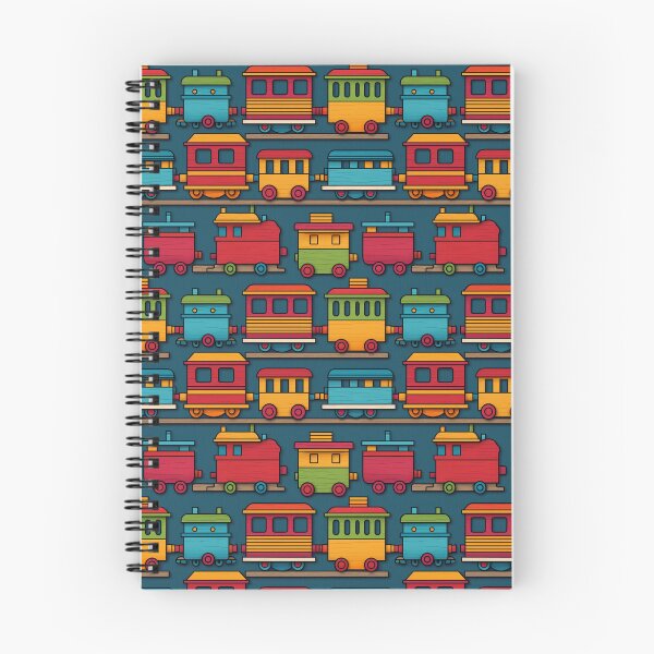 Item preview, toy trains pattern designed and sold by MyLittleOwl.