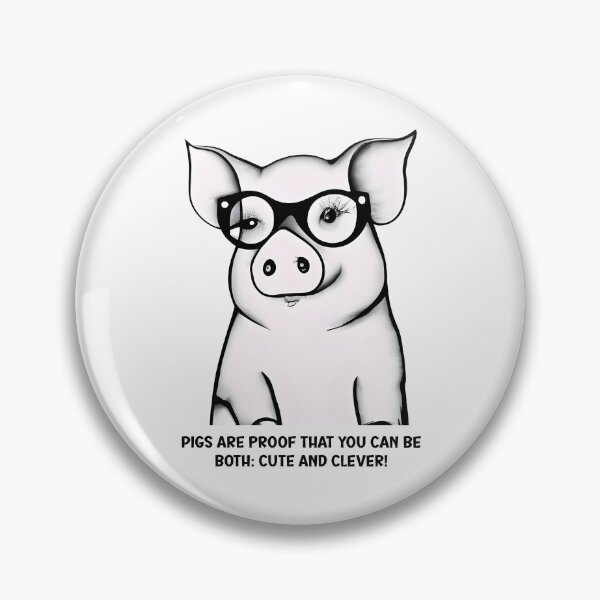 Item preview, Cute Adorable Pig - Go Vegan! designed and sold by REALDesign-Shop.