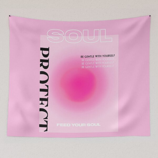 Item preview, SOUL Spiritual Gradient Energy Aura Pink designed and sold by posterful.