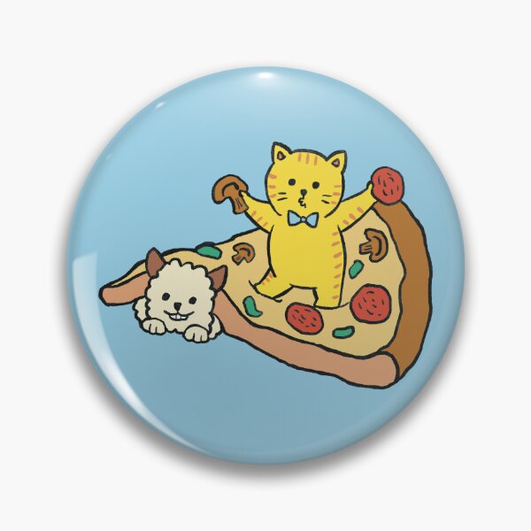 Item preview, Gato y Llama con Pizza designed and sold by RustyApple.
