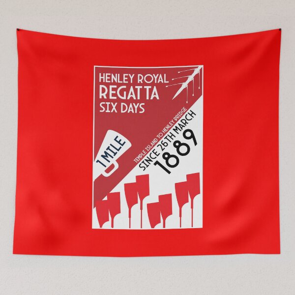 Item preview, River Thames Regatta - Vintage Retro Style Rowing Water Sports designed and sold by happygiftideas.