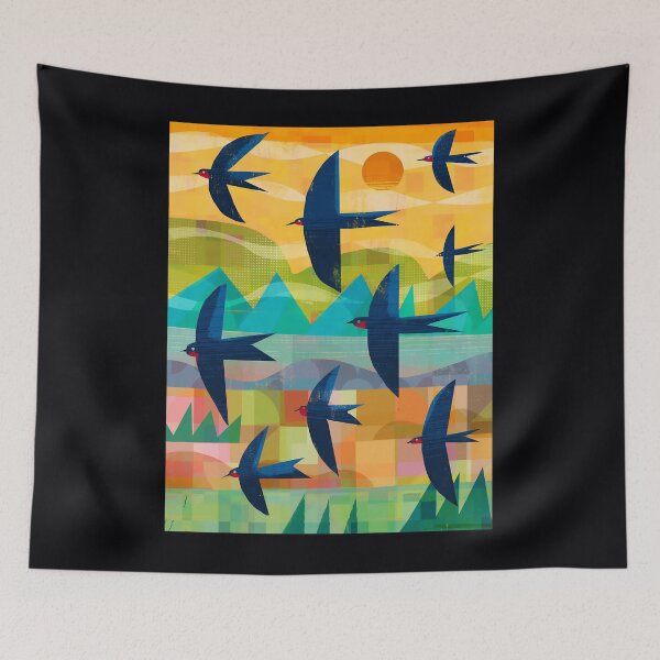 Item preview, Swallows  Art Print 	 designed and sold by igzbhlueh17.