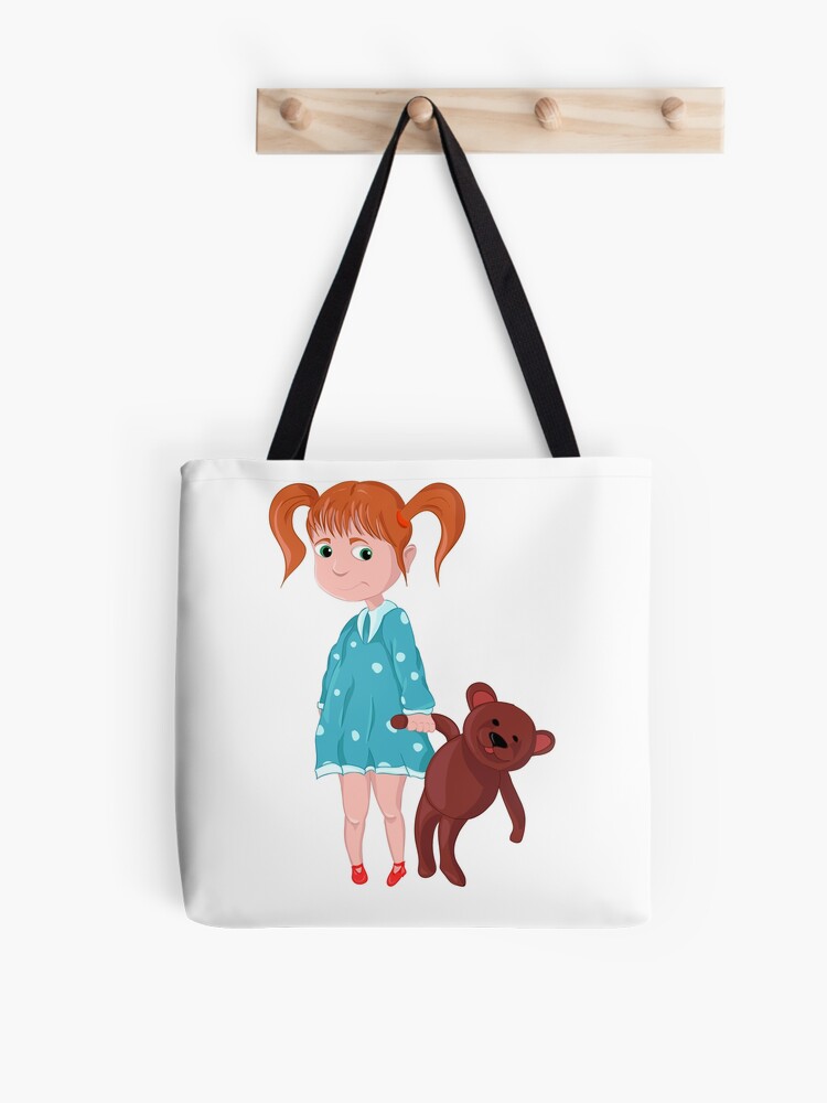 Bolsa de tela for Sale con la obra «La muchacha con el peluche