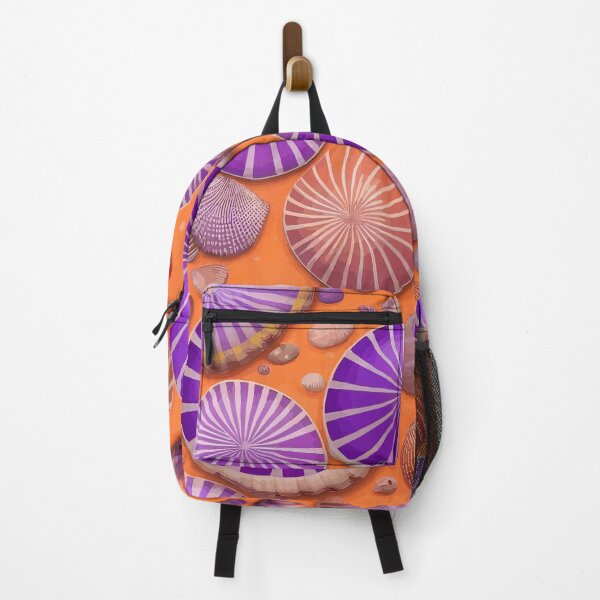 Item preview, Purple and Orange Seashells designed and sold by Vicky Brago-Mitchell®.