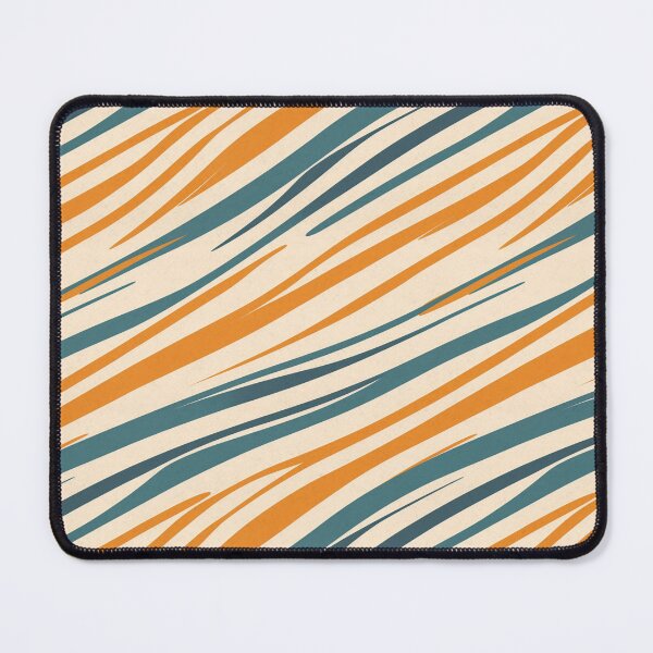Item preview, Orange Blue Diagonal Stripes Abstract Pattern designed and sold by Sturdust.