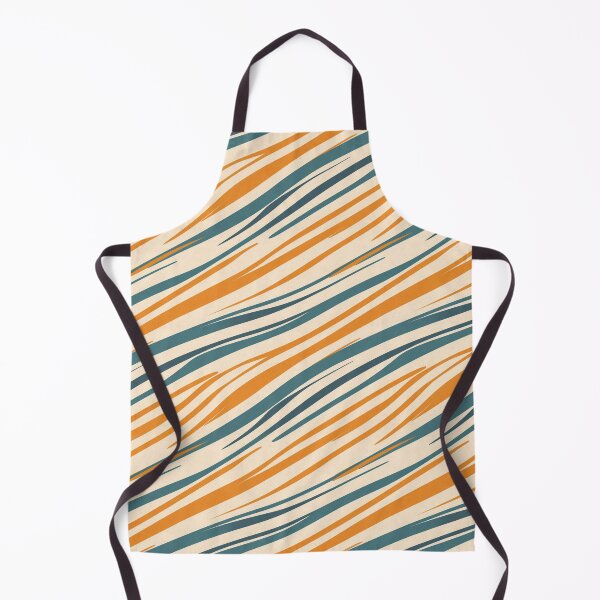 Item preview, Orange Blue Diagonal Stripes Abstract Pattern designed and sold by Sturdust.