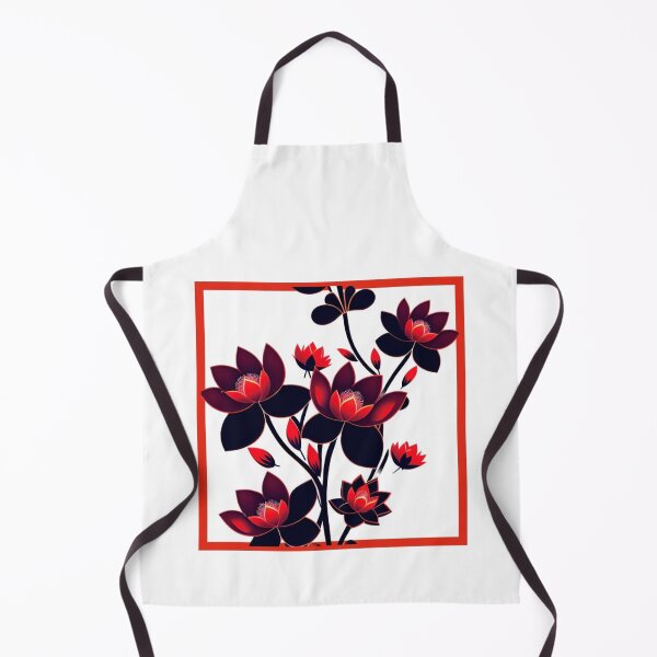 Item preview, Red Lotus Flowers Pattern designed and sold by UllaSformat.