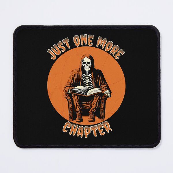 Item preview, Just One More Chapter - Reading Skeleton designed and sold by candlewithhare.