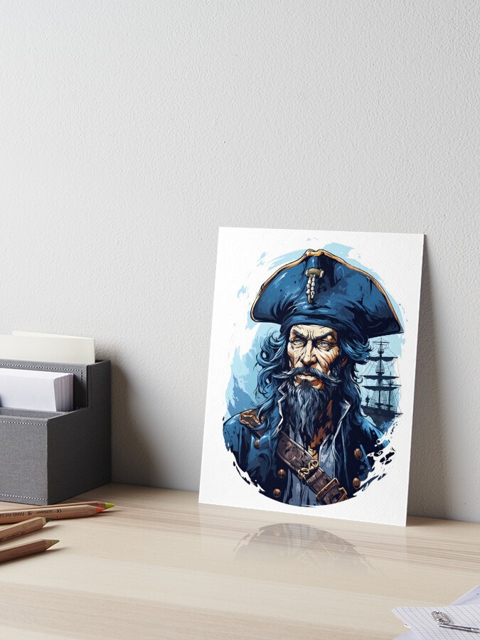 Pirate Skull Jolly Roger Costume Gift Art Board Print by Macphisto71