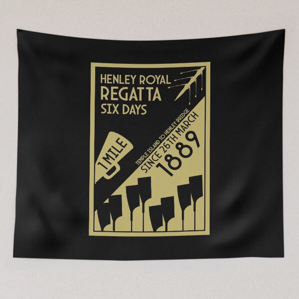 Item preview, River Thames Regatta - Vintage Retro Style Rowing Water Sports designed and sold by happygiftideas.