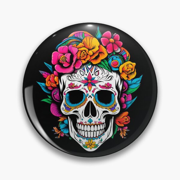 Item preview, Mexican catrina skull designed and sold by SkullsToGo.