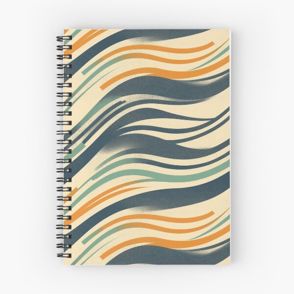 Item preview, Retro Sloping Wavy Stripes Pattern designed and sold by Sturdust.