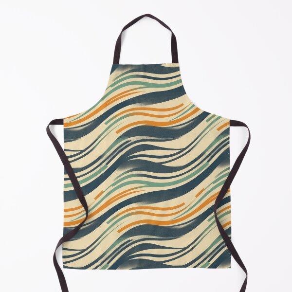 Item preview, Retro Sloping Wavy Stripes Pattern designed and sold by Sturdust.