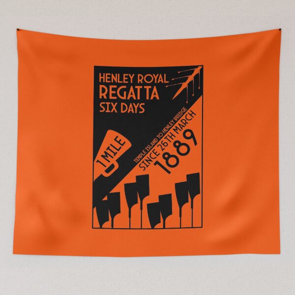 Item preview, River Thames Regatta - Vintage Retro Style Rowing Water Sports designed and sold by happygiftideas.
