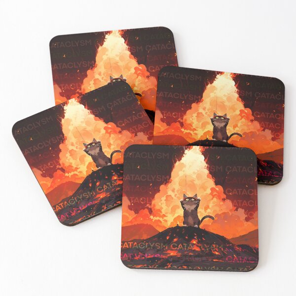 Item preview, Cataclysmic sticker where the cat Is at Fault but Nobody Blames It designed and sold by ZEESDESIGN.