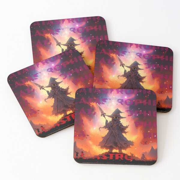 Item preview, Catastrophe Mage Cat Standing In an Apocalyptic Scene designed and sold by ZEESDESIGN.