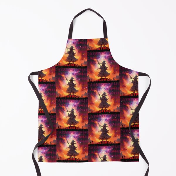 Item preview, Catastrophe Mage Cat Standing In an Apocalyptic Scene designed and sold by ZEESDESIGN.