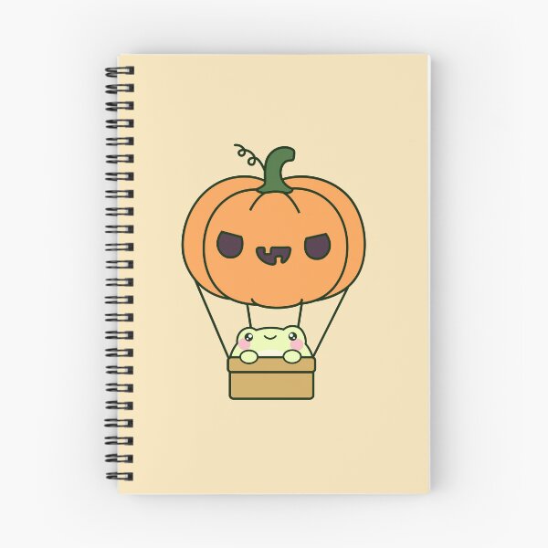 Item preview, Halloween pumpkin Hot Air Balloon Cute frog designed and sold by GaemGlomDesign.