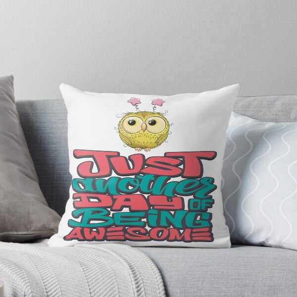 Item preview, Cute Yellow Owl Just Another Day Being Awesome  designed and sold by ProjectX23.