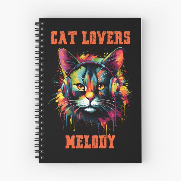 Item preview, Cat Lovers Melody, Cat in Headphones, Music-loving cat, funny cat, lover cats. designed and sold by im9creative.