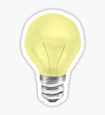 Yellow Lightbulb Sticker