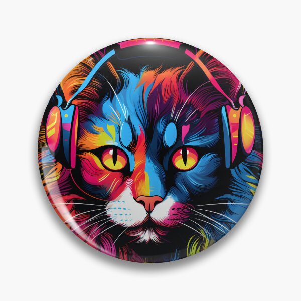 Item preview, Cat Lovers Melody, Cat in Headphones, gato amante de la música, gato divertido, gatos amantes. designed and sold by im9creative.