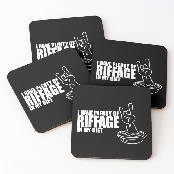 Item preview, I have plenty of riffage in my diet (white design #2) designed and sold by LostintheLines.