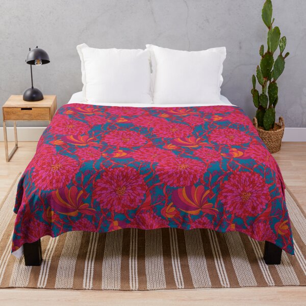 Item preview, Hearts of red flowers blue background designed and sold by GENEST-V.
