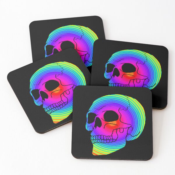 Item preview, Colored Skull - Version 12 designed and sold by AtlantisApparel.