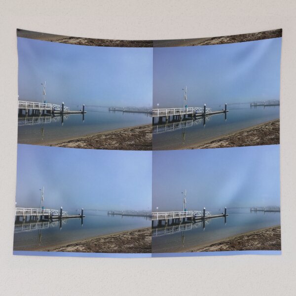 Item preview, Misty, Eerie morning at Werribee South Beach - Vic designed and sold by EdsMum.