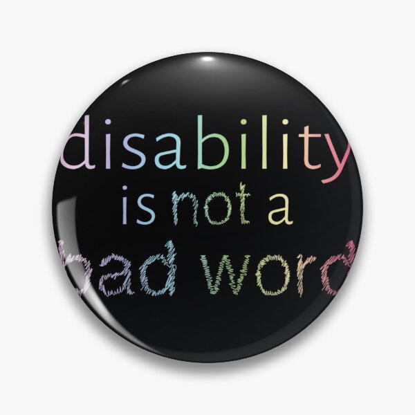 Item preview, Disability is Not a Bad Word - Pastel Rainbow 	 designed and sold by pecpedaayn24.