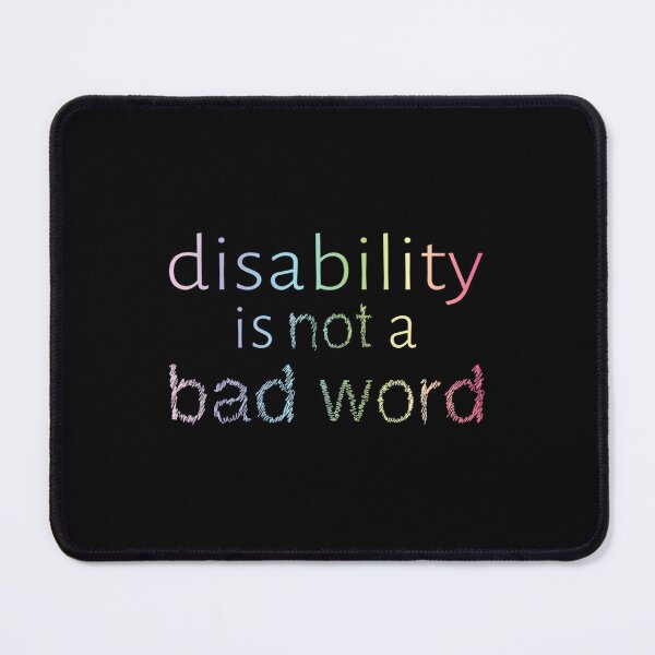 Item preview, Disability is Not a Bad Word - Pastel Rainbow designed and sold by pecpedaayn24.